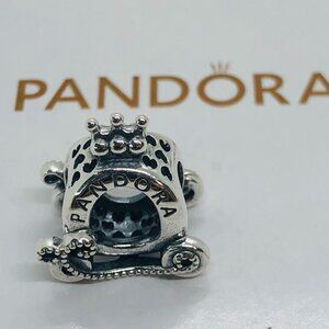 ✨🔥Pandora PUMPKIN CARRIAGE Crown O Carriage Charm Pendant & Bracelet Charm